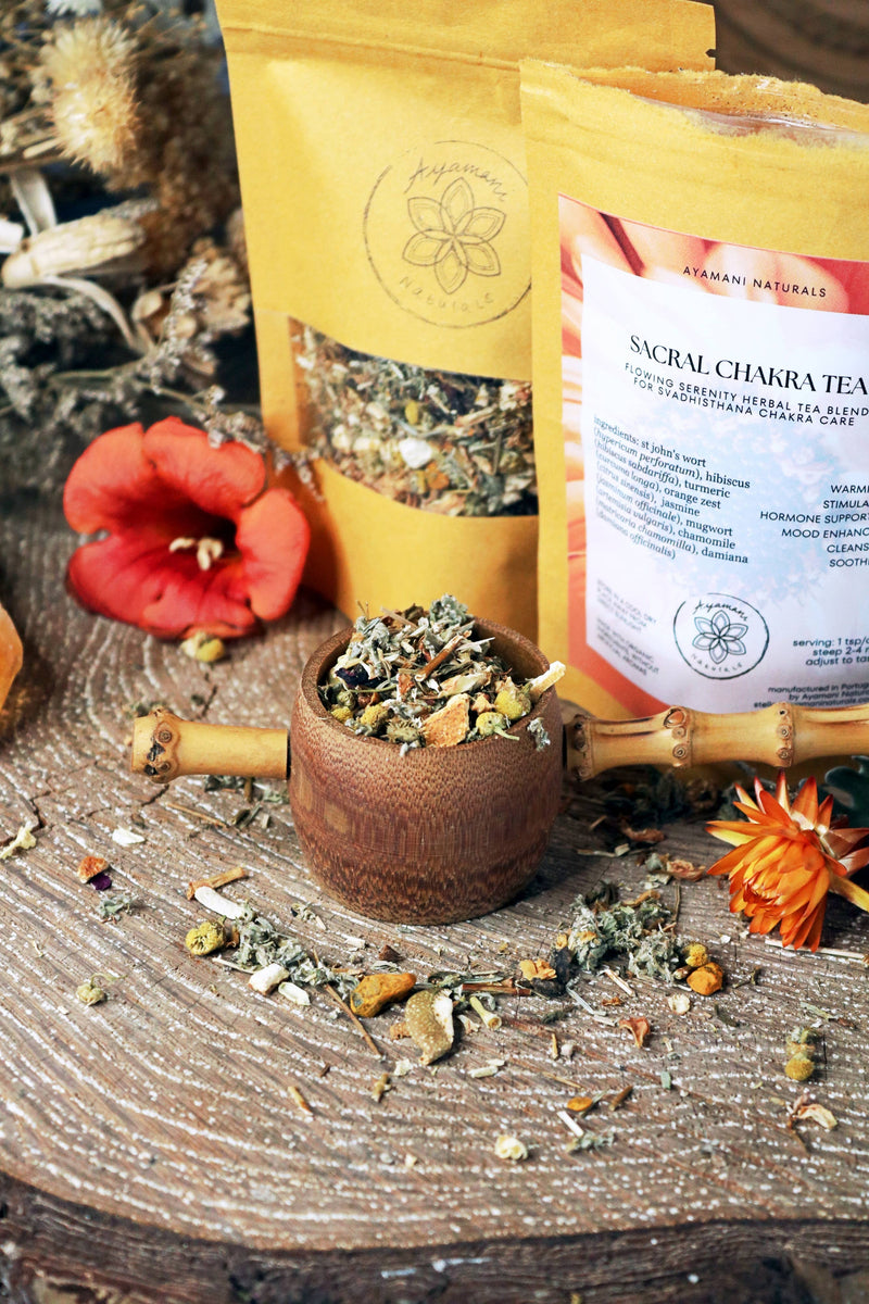 Ayamani Naturals - Sakralchakra Kräutertee, Weibliche Kräutermischung