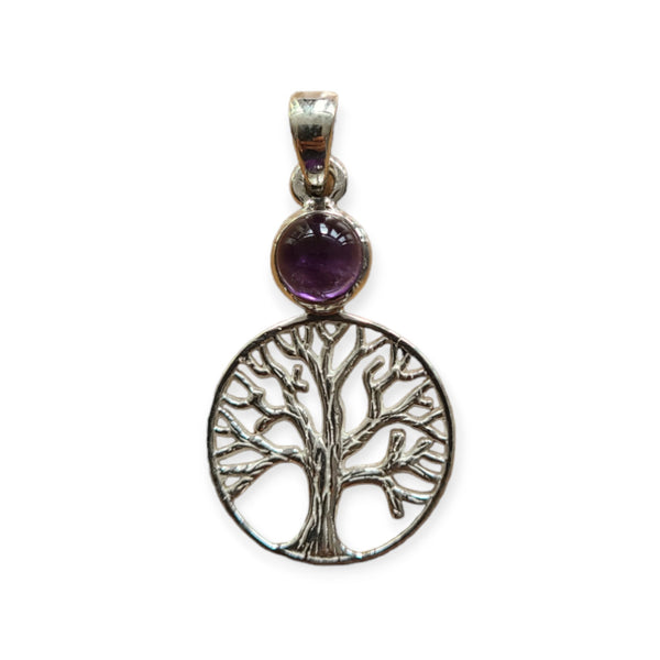 Anhänger Baum des Lebens mit Amethyst - Mana Kendra GmbH