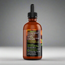 Braune Flasche mit Pipette, Etikett zeigt Cordyceps Militaris Flüssigergänzung 60 ml für Energie und Vitalität.