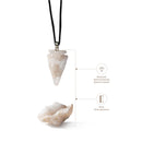 Myga Eco - Geode-Geschenkset - Rohstein und Anhänger, Auswahl aus 3 Kristallen