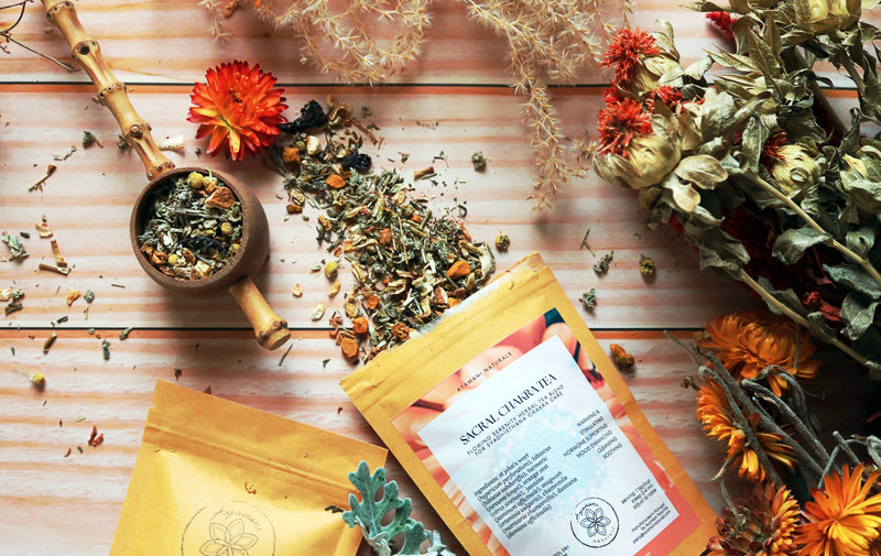 Ayamani Naturals - Sakralchakra Kräutertee, Weibliche Kräutermischung