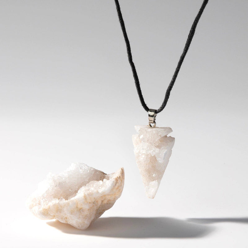 Myga Eco - Geode-Geschenkset - Rohstein und Anhänger, Auswahl aus 3 Kristallen