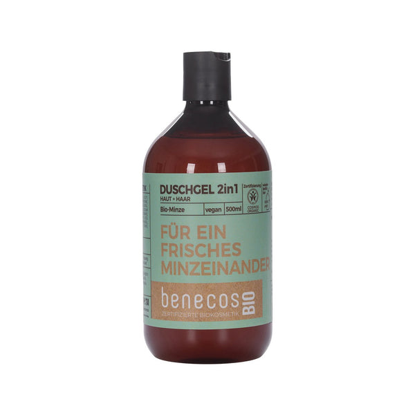 benecos natürliches Duschgel 2in1 BIO-Minze 500ml