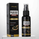 Pansly Bio-Schwarzreiswasser-Spray, 50ml, mit Produktverpackung, bewirbt 10-faches Haarwachstum, Volumen und Glanz, enthält fermentierten Schwarzreisextrakt.