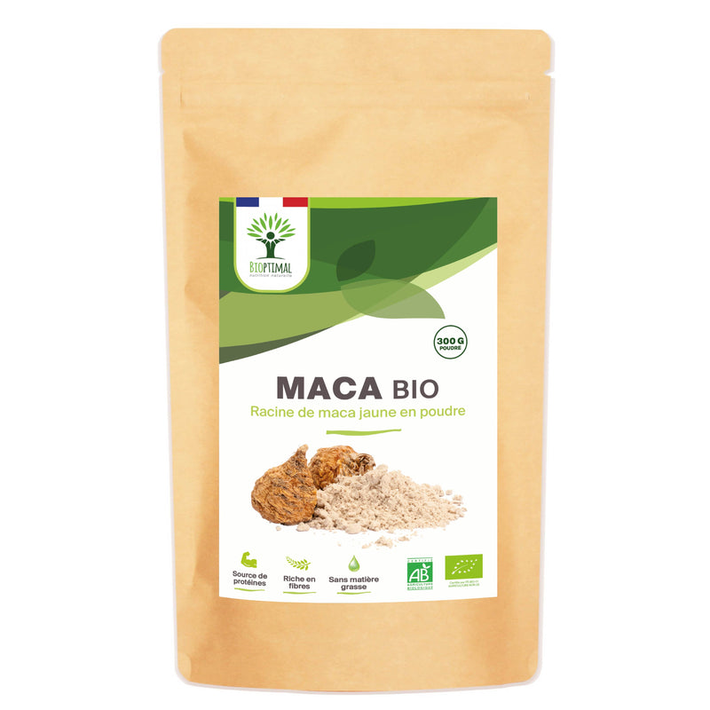 Bio-Maca-Pulver - Leistungsfähigkeit, Vitalität, Libido, Fruchtbarkeit - Vegan