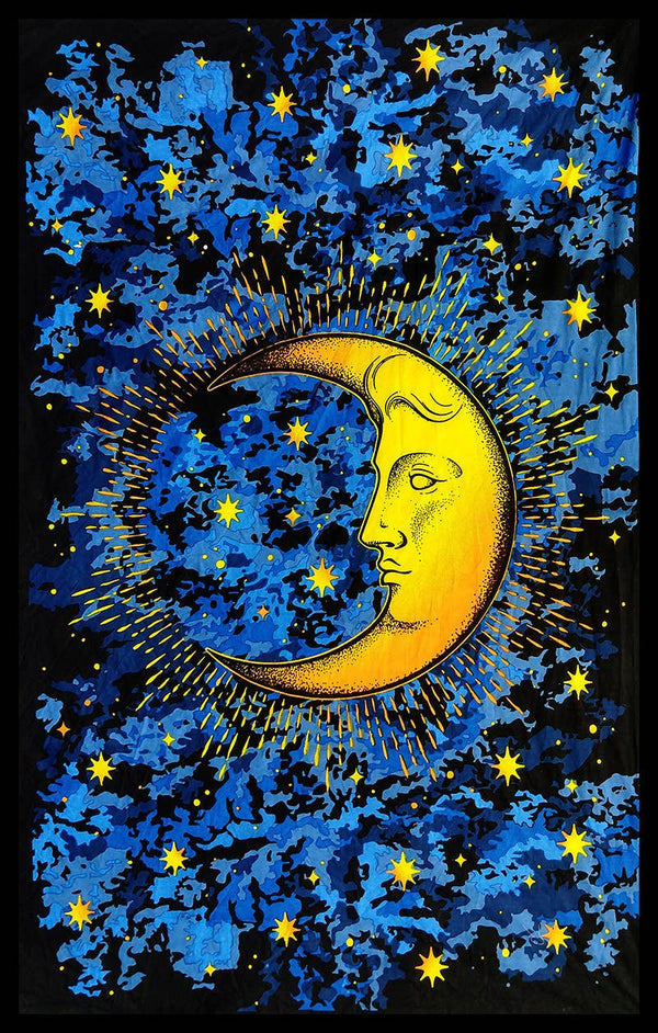 Night Sky Moon Tapestry