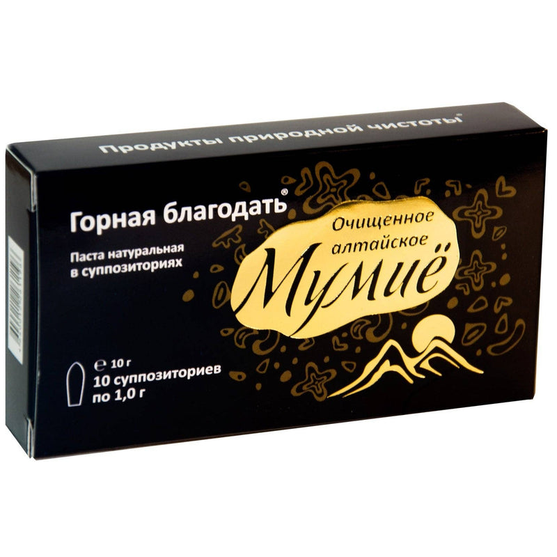 SiberianGreen - Baume crème pur Shilajit « Mountain Grace », capsule cylindrique, 10 unités