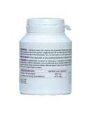  Das rückseitige Etikett einer weißen Plastikflasche "Ayurveda autentico Boswellia" Kapseln. Es listet Inhaltsstoffe, einschließlich Trockenextrakt aus Boswellia-Harz, Gebrauchsanweisungen, Vorsichtsmaßnahmen und Informationen zur maximalen Tagesdosis auf.