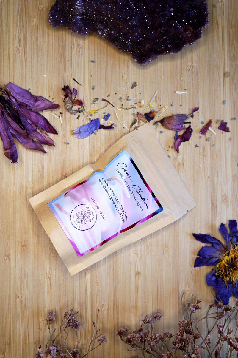 Ayamani Naturals - Crown Chakra Kräutertee | mit Lotus, Rose und Ginseng