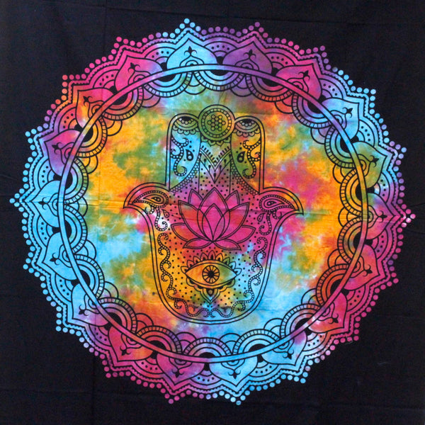 Cotton double duvet - Hamsa Black