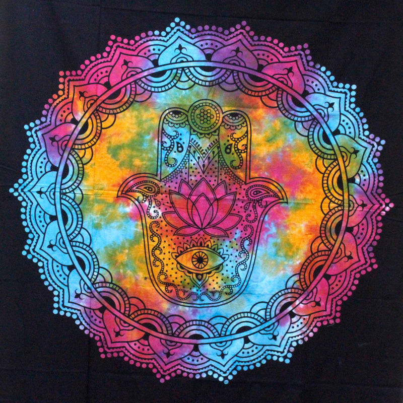 Cotton double duvet - Hamsa Black