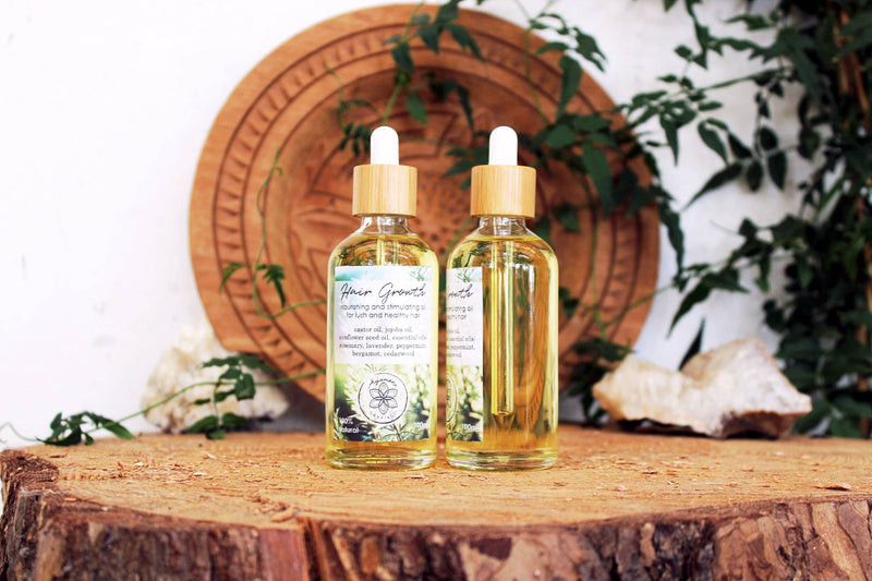 Ayamani Naturals - Rizinus- und Jojoba-Haarwuchsöl mit ätherischen Ölen