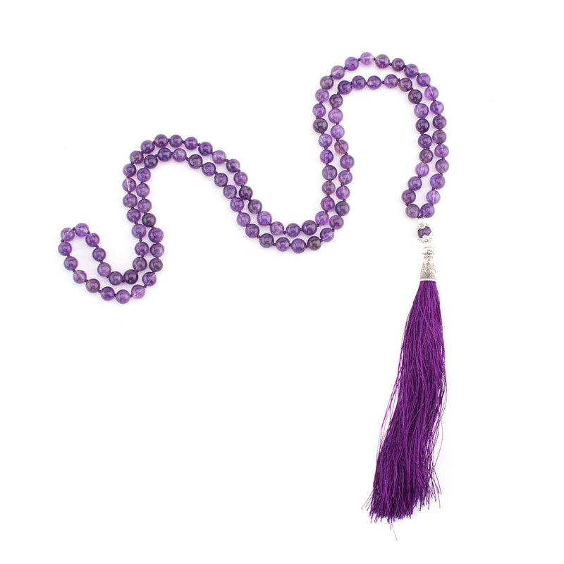 Mala Amethyst, 108 Perlen