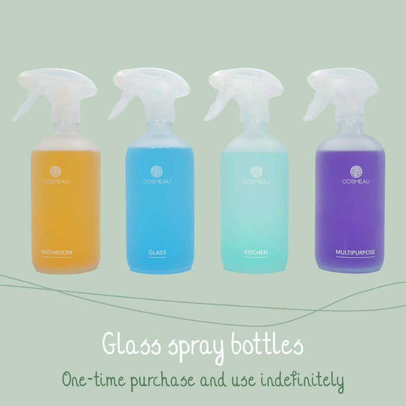 Bamboozy x Cosmeau - Cosmeau Glas-Sprühflasche Mattweiß