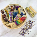 Weisser Salbei Räucherbündel mit Chakrenblättern