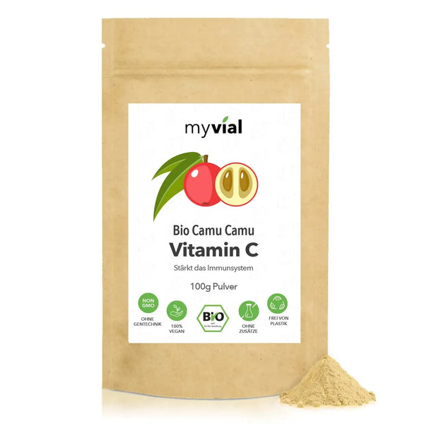 Bio Vitamin C Pulver 100 Gramm: Natürliches Camu Camu Bio