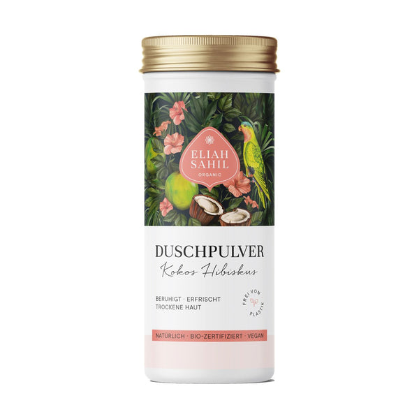 Eliah Sahil Shower Powder Coconut Hibiscus - dry skin, Austria Bio Guarantee 90g