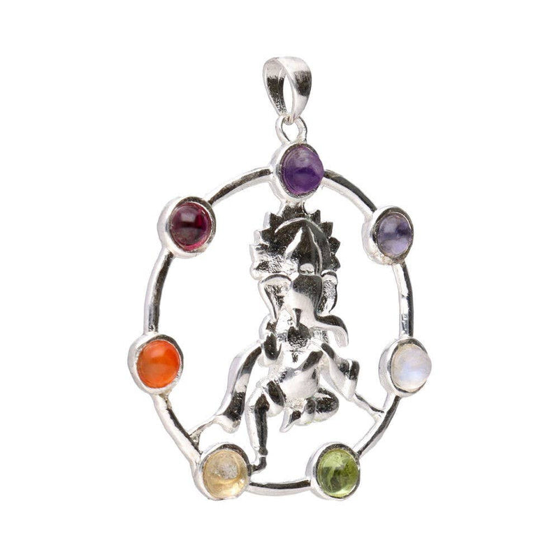 Ganesha Body Pendant with BP Chakra Minerals