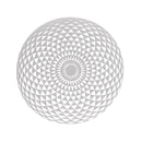 Selenitplatte mit Kreisförmiger Geometrie – Spirituelle Reinheit und Klarheit