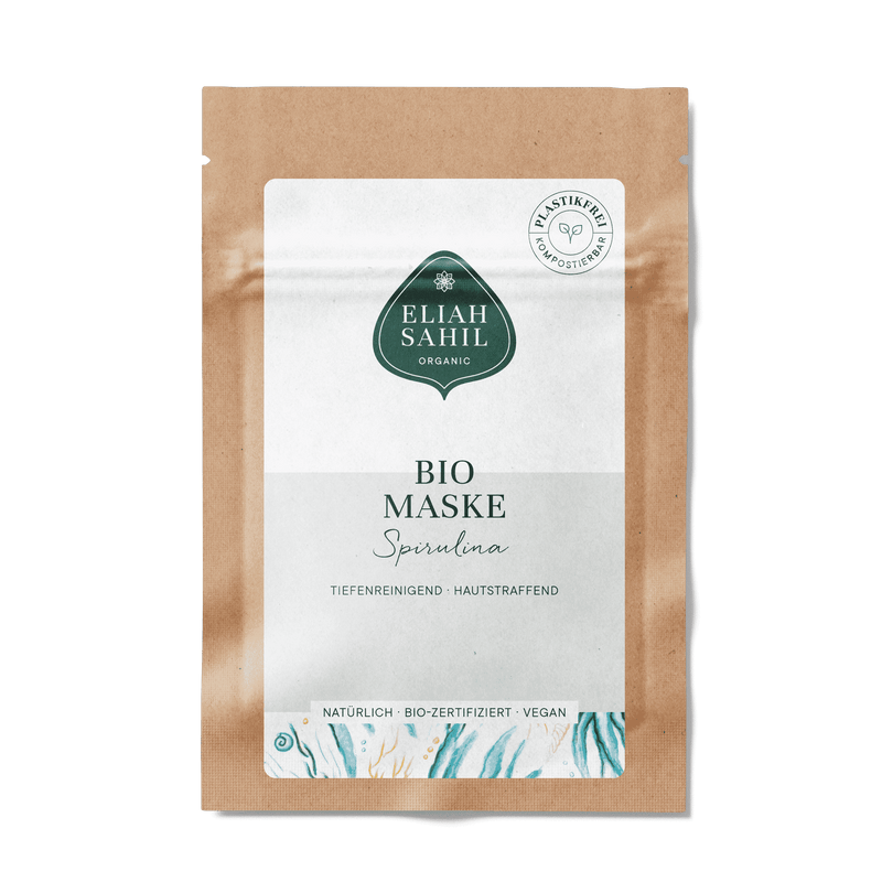 Bio Gesichtsmaske Spirulina | Travel Size 10g - Algenextrakt & Heilerde für jugendliche Haut