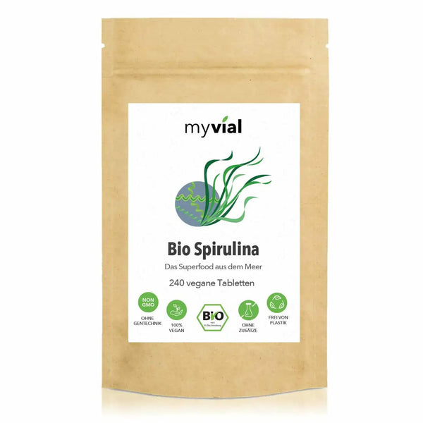 Bio Spirulina Tabletten Presslinge 240 Stück - Vegan