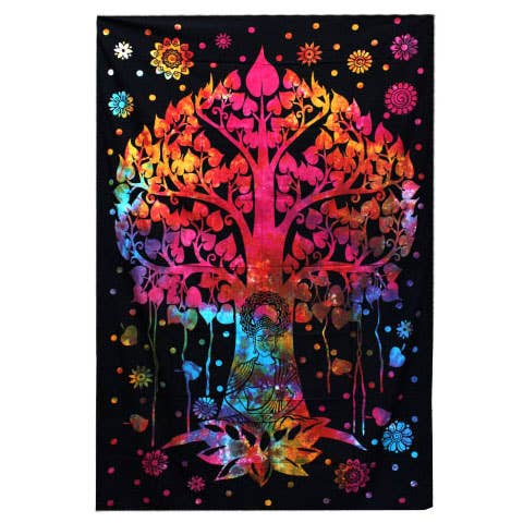 Cotton double duvet and tapestry - Bodhi Arbol