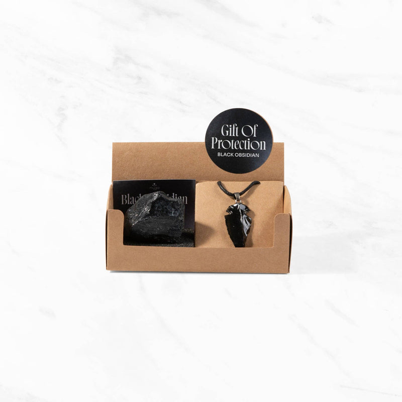 Myga Eco - Geode-Geschenkset - Rohstein und Anhänger, Auswahl aus 3 Kristallen