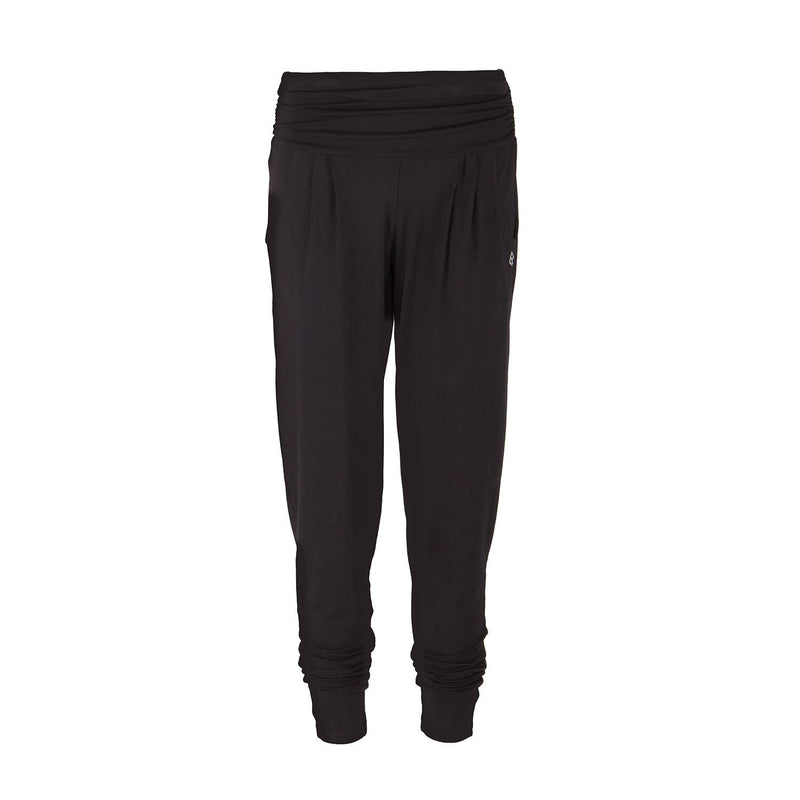 Yamadhi Loose Pants, bequeme Yogahose, Viskose, Schwarz S