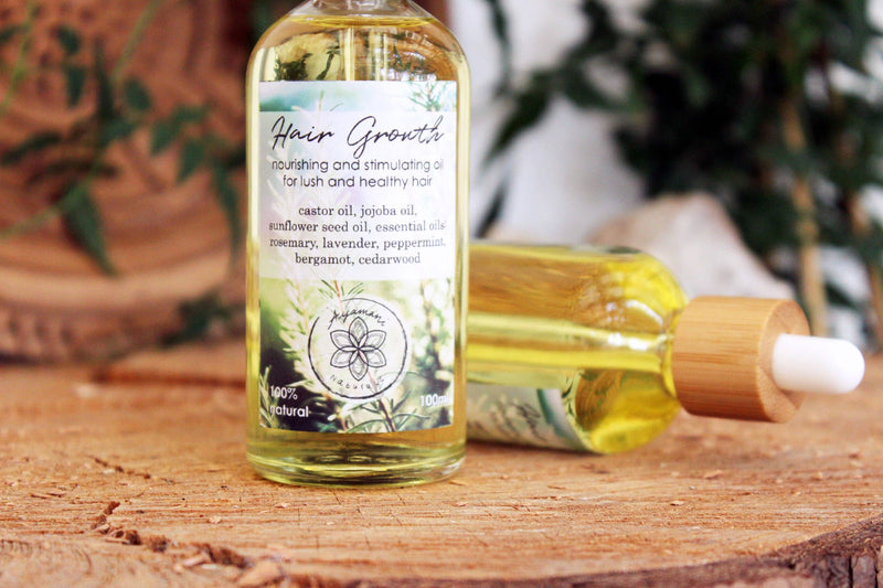 Ayamani Naturals - Rizinus- und Jojoba-Haarwuchsöl mit ätherischen Ölen