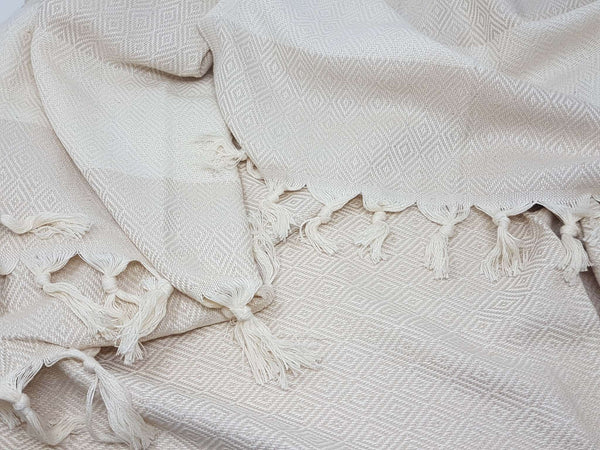Serviette hammam beige 100x180cm
