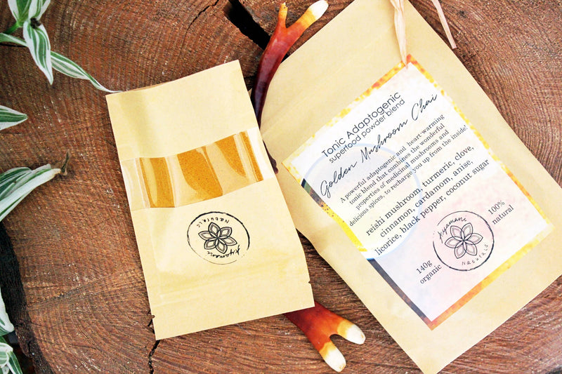 Golden Chai Latte mit Reishi | Adaptogenes Superfood-Tonikum