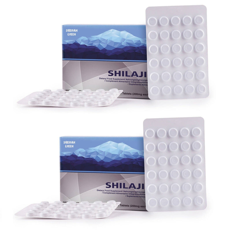 SiberianGreen - Shilajit pur Altaic Blue Mountains « MUMIJO », 120 comprimés (2 x 60 comprimés)