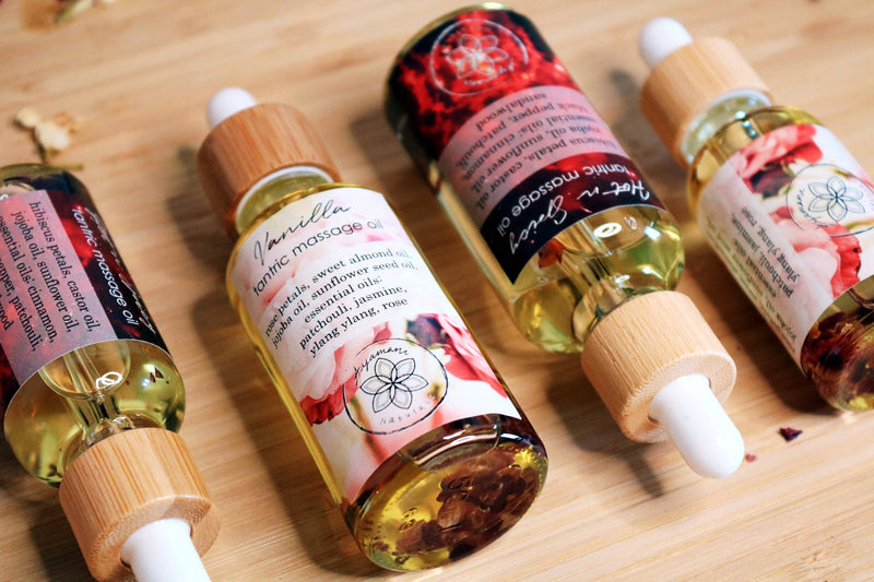 Ayamani Naturals - Tantra-Massageöl-Set — Vanilla & Hot Spicy Aphrodisiakum