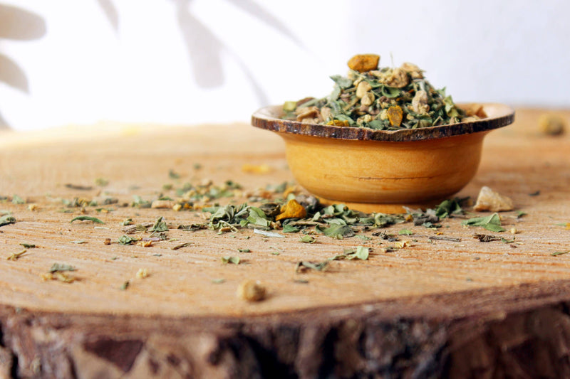 Detox tea for liver, gallbladder and pancreas with medicinal herbs