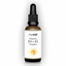 Vitamin D3 + K2 überdosiert 1000 IE pro Tropfen Premium K2Vital® von Kappa mit MCT Öl