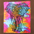 Wall hanging ritual cloth “The Beauty of the Elephant” made of cotton 200x210cm