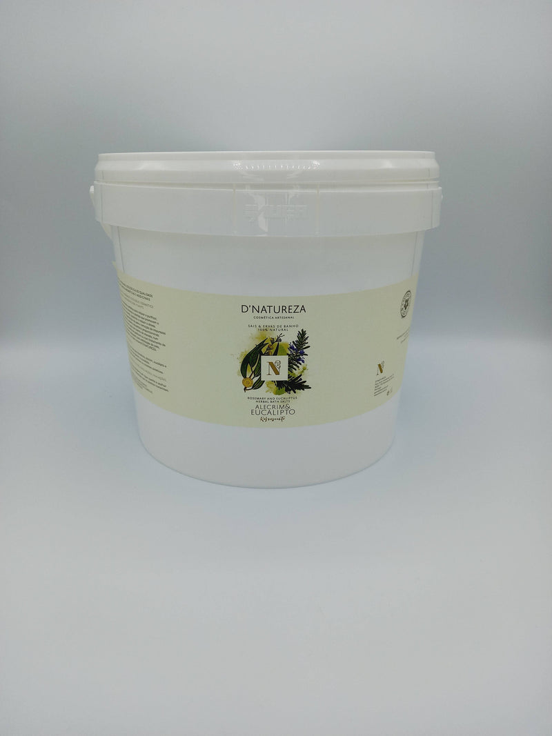 d'Natureza - Saboaria da Serra, Lda - Additifs de bain aux herbes de romarin et d'eucalyptus 200 g, 1 kg et 2,5 kg