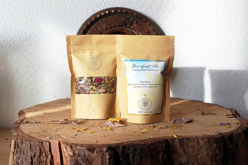 Ayamani Naturals - Manifest Tea | Kräutermischung zur Stimmungsaufhellung und Verjüngung