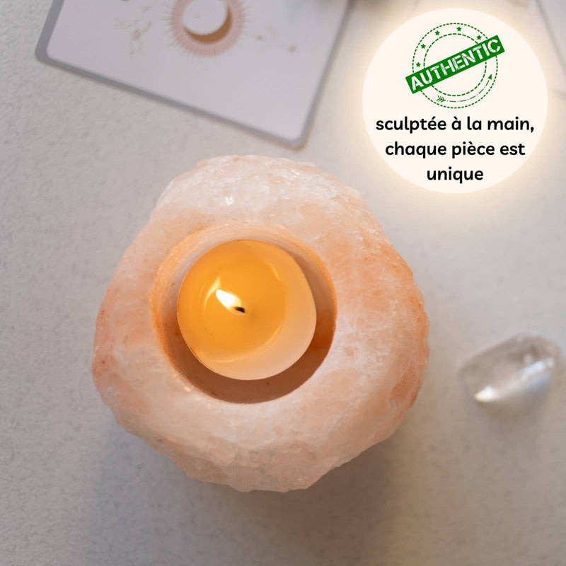 Zen'Arome - Himalayan Salt Crystal Tealight Holder - 500g