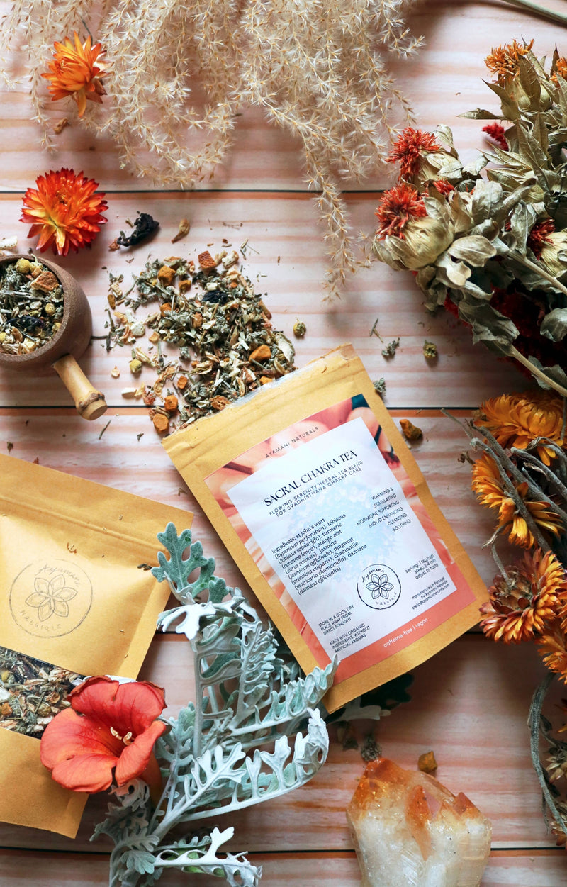 Ayamani Naturals - Sakralchakra Kräutertee, Weibliche Kräutermischung