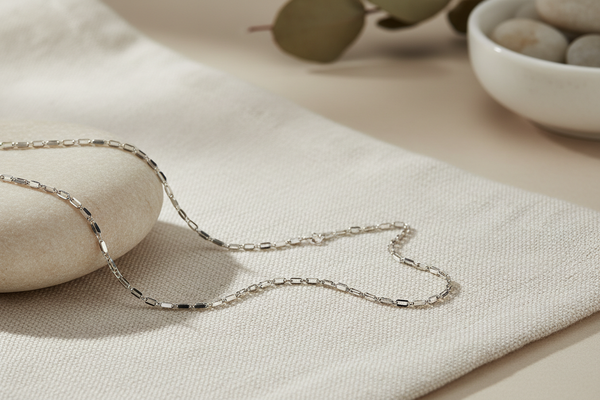 Kette aus 925er-Sterlingsilber, 50 cm (CAD41)