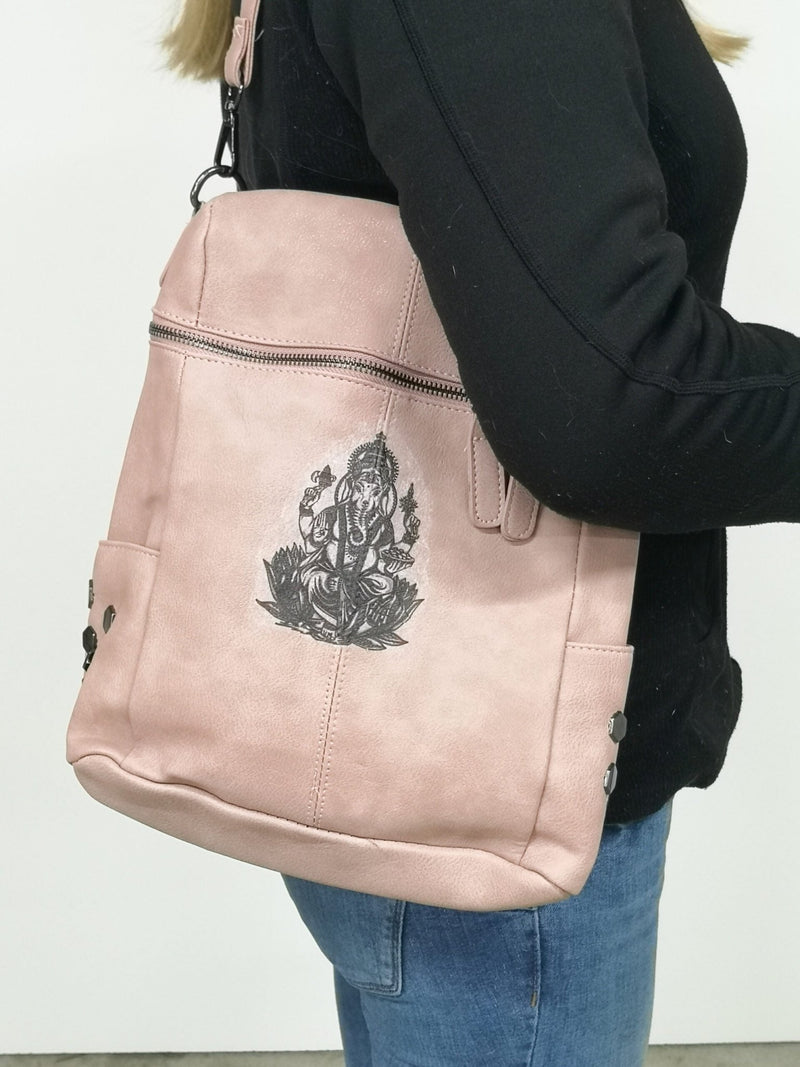 Rucksack-Tasche Ganesha altrosa klein - Mana Kendra GmbH