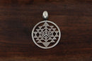 Silberanhänger Shri Yantra – Handgefertigt & voller spiritueller Kraft