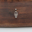 Silberschmuck-Anhänger „Kristall Natur Doppelender“ – Symbol der Heilung und Energiefluss