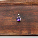 Silberschmuck Ketten - Anhänger „Amethyst“ – Symbol der inneren Ruhe und spirituellen Klarheit