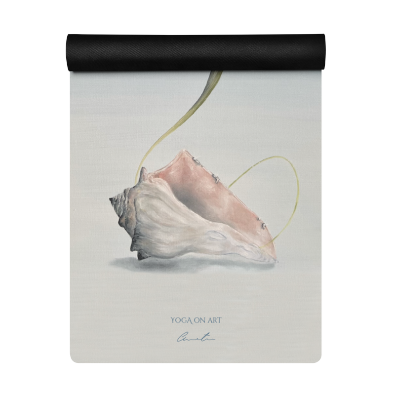 Yoga on Art Matte Cloud Flower – Premium Yogamatte aus Microsuede & Naturgummi